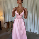 Vestido Drapeado com Alças Rita