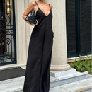 Vestido Longo Com Alças Decotado Kely