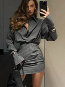 Conjunto Camisa e Saia Alfaiataria Brenda