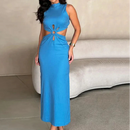 Vestido Longo com Fendas Laterais Fellinne | Sensualidade Estruturada