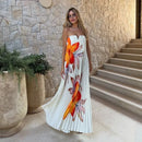 Vestido Tomara que Caia Plissado Floral