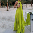 Vestido Longo Plissado Fellinne | Costa Nua